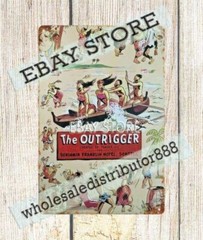 1950s Trader Vic’s Outrigger Restaurant Ben Franklin Hotel Seattle metal tin