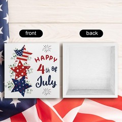 4th of July Patriotic Star Decor Americana 5 x 5 inches, PAT1