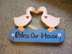VTG Farmhouse Country Goose Duck Wooden Wall Hanging READ