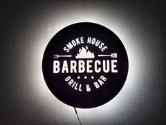 Custom Acrylic Backlit Sign – LED Business Logo Wall Sign for Storefront Display