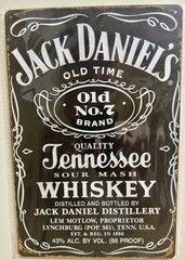 TIN SIGN 8×12 Jack Daniels Whiskey Tennessee Alcohol Liquor Bar Drinking DD21