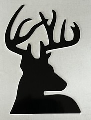 Deer Buck Metal Art Cut Out 5″ x 4″ Crafts Sign Decor Aluminum Outdoors Hunting