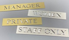 Engraved 10×2 8×2 Custom Name Plate Office Wall Door Desk Metal Sign Plaque