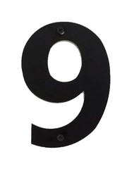 2 Pack 6 Inch Numbers Black Metal Home Business House Street Address Commercial