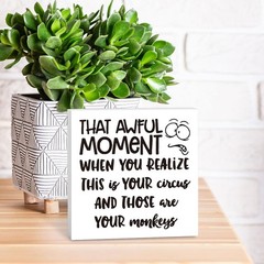 Gag Gift for Boss, Manager Office Decor, Funny Employee Gift, White