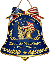 USA 250Th Anniversary Decoration Wooden Eagle Door Sign 1776-2026 Freedom Wreath