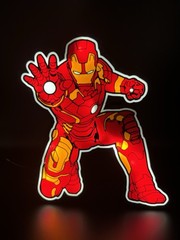 Ironman Iron man – Light Up LED Sign Marvel Comic Avengers