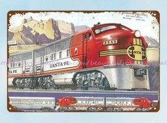 railroad model Lional train metal tin sign antique tin signs
