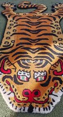 Tibetan Tiger Rugs Handmade 100% Woolen Hand Tufted For Home Decoration