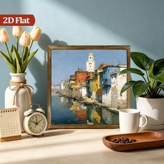 Cityscape wooden sign Ganges Riverfront art rustic vintage coastal home decor