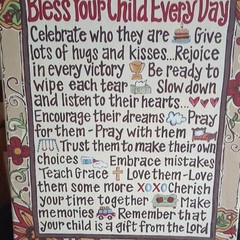 Religious Inspirational Floral Wood Wall Plaque, Multicolor Country Rectangle