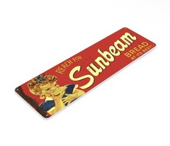 Sunbeam Bread Tin Sign Nostalgia Wall Art Metal Farm Decor