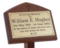 Customized memorial heavy brass metal outdoor plaque – Garden memorial plaque- C