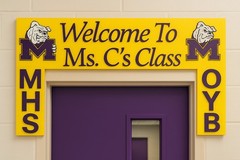 handmade sign for teachers classroom decor teaching students welcome