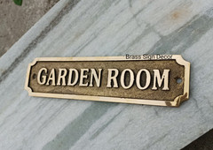 Customizable Solid Brass Plate Handmade Custom Name / Address Plaque Best Gift