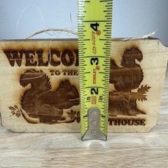 Squirrel Sign Welcome To The Nut House Rustic Country Primitive Style Farm Decor