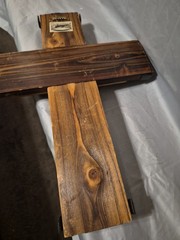 Western Moments Wood Metal Hanging Cross Rustic Barn Cabin Deco Preowned