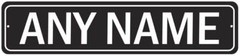 Any Name White on Black Clean Personalized Man Cave Sign Dad Garage 104180001014