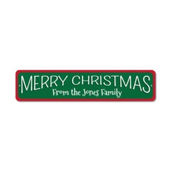 Merry Christmas Sign, Custom Merry Christmas Metal Wall Decor – Aluminum
