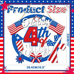 4Th of July Independence Day Decorations Happy 4Th of July Wooden Sign Patriotic