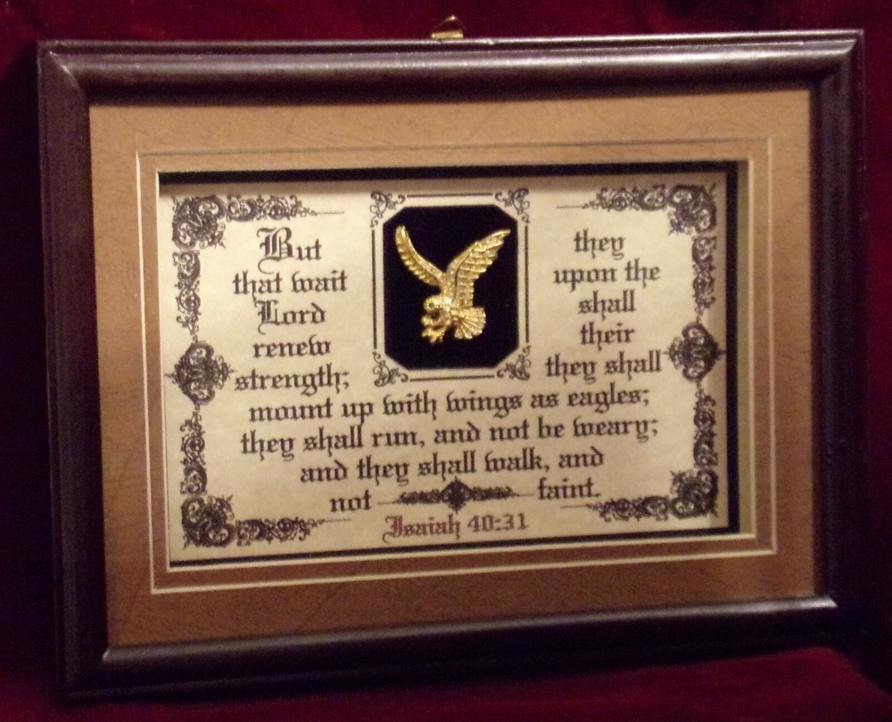 “BUT THEY THAT WAIT UPON THE LORD”Bible,Verse,Plaques,Christian,Framed Gifts $59