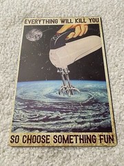 “Choose Something Fun” 7.75″ X 11.5″ Tin Signs Home Decors