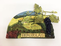 New Beaujolais Carved Red Wine Country Grapes Vineyard Wall Art Decor Plaque