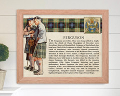 Clan Ferguson Scottish Family History 11″ x 9″ Wall Print – Unframed