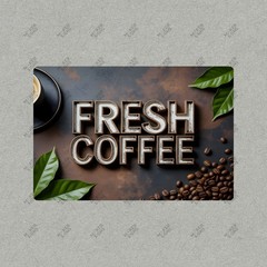 Vintage Style Fresh Coffee Metal Sign Cafe Decor Kitchen Wall Art #423076