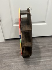 Peace Wood Shelf Sit Or Hang 18” | Colorful Pride Peace Shelf