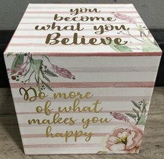 6 Sided Sentiment Cube Decor