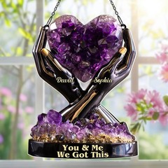 Custom Couples Acrylic Window Hanging You and Me We Got This Gift Decor Valentin