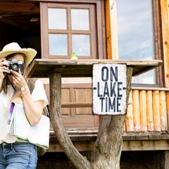 Tin Metal Sign Lake House Decor Lake Life Wall Decor Lake House 8×12