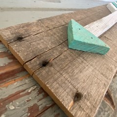 Rustic Handmade Barn Wood Arrow Decor Farmhouse Reclaimed Plaque Sign 20.5 in