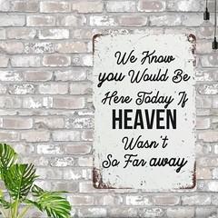 Retro Remembrance Metal Sign Heartfelt Tribute Decor for Memorial Garden & Altar