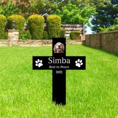 Pet Grave Stake, Dog Memorial Acrylic Plaque Stake, Loss Of Dog Grave Marker