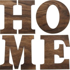 4 Pack Wooden Home Sign Wall Hanging Decor Farmhouse Letters