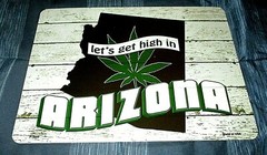 LET’S GET HIGH IN ARIZONA Metal Sign #02 – NEW