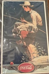 Metal Sign, Coca Cola, Norman Rockwell, Vintage Advertising, 15 by 10 inches