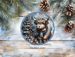 Highland Cows~Farm~ 10 inch~ Metal~ Round ~Sign~ FREE shipping~ CHOICE~ Gifts