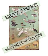 1960s Pennsylvania game hunting Marsh Water Birds metal tin sign office design