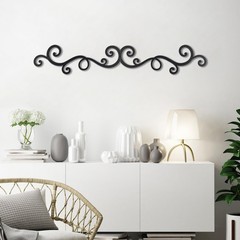Metal Wall Art, Traditional Metal Scroll Wall Decor, Rustic Iron Wall Medallion