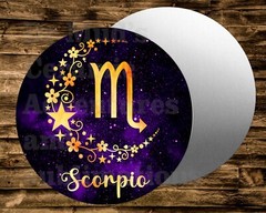 Metal Round Sign SCORPIO zodiac astrology Wreaths Crafts & miniatures Projects