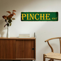 Man Cave Decor Pinche Way Street Tin Sign – Mexican Dad Gifts, Funny Signs, Meta