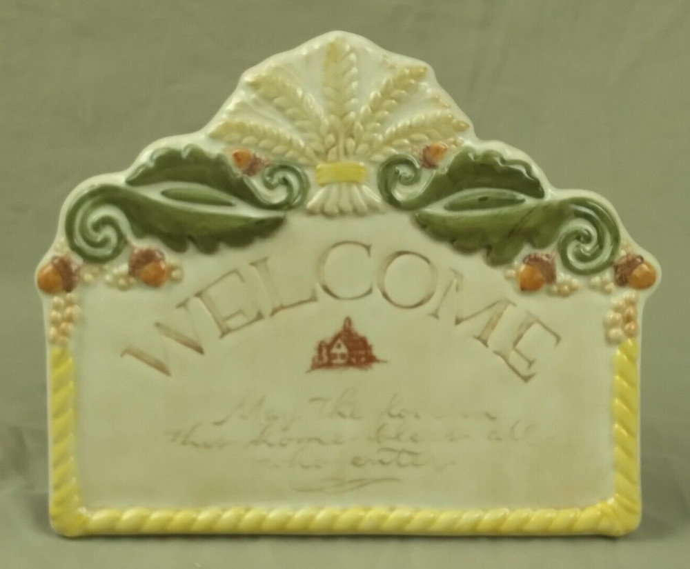 Amscan Home Ceramic Wall Welcome Sign