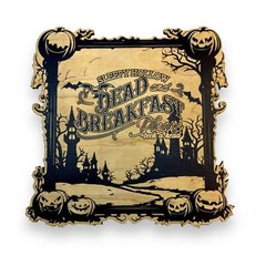 Sign – BLACK – Sleepy Hollow Book A Head Halloween sign 9×9