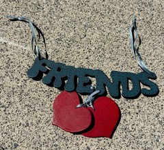 Vintage Wood Hearts Wall Decor Friends Country Kitchen Farmhouse 80s Grannycore