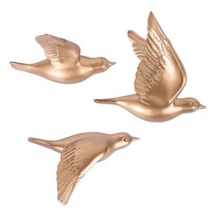 suruim Bird Wall Sculptures Set of 3-3D Wall Art Decor for Living Room, Home …