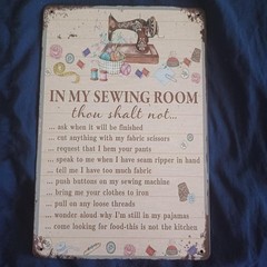 8″X12″ Metal Sign Wall Art Home Bath Kitchen Decor Inside Crafts Sewing Room #1