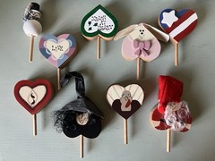Hand Painted Wooden Home Sign Interchangeable Holidays Grannycore Decor